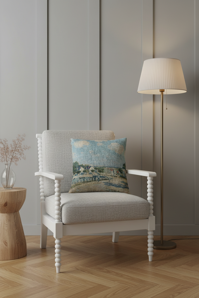 Watering Place at Marly — Sisley Pillow