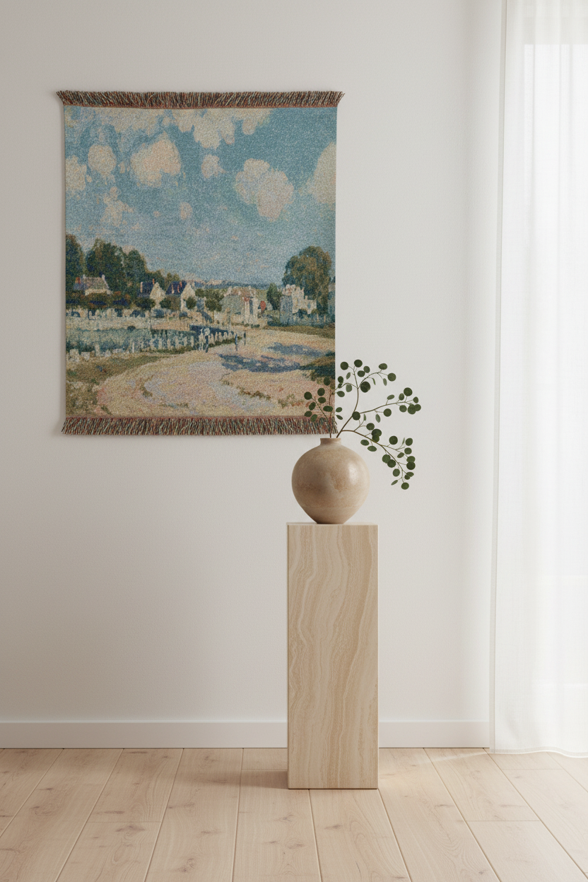 Watering Place at Marly — Sisley Tapestry Blanket