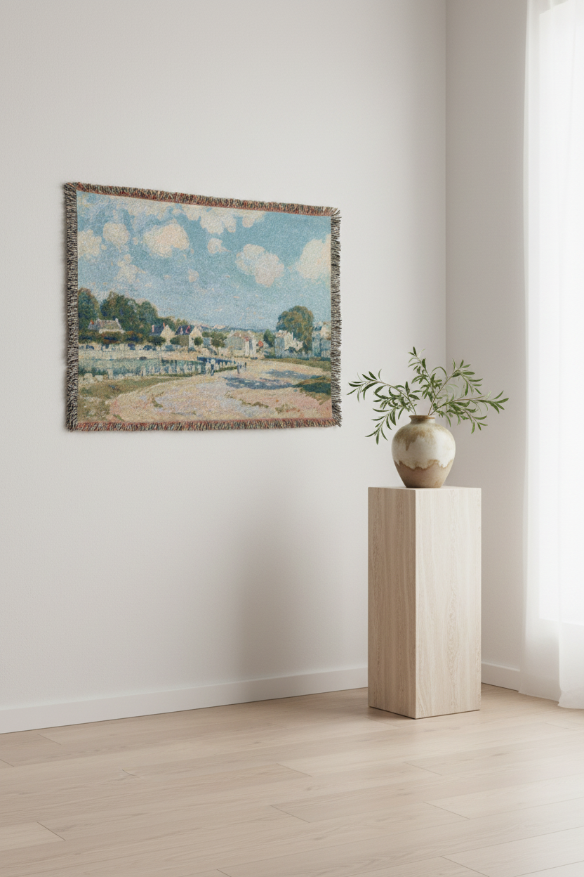 Watering Place at Marly — Sisley Tapestry Blanket
