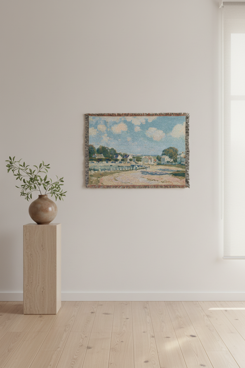 Watering Place at Marly — Sisley Tapestry Blanket