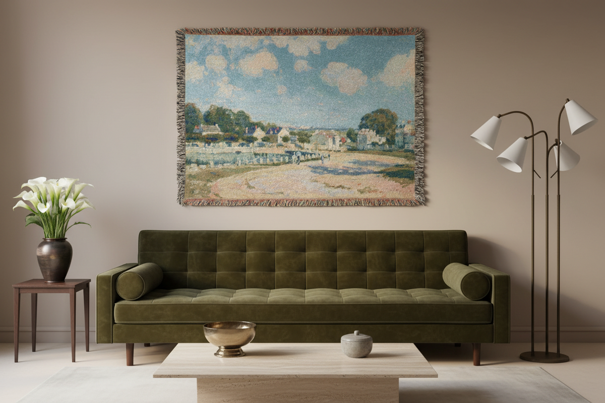 Watering Place at Marly — Sisley Tapestry Blanket
