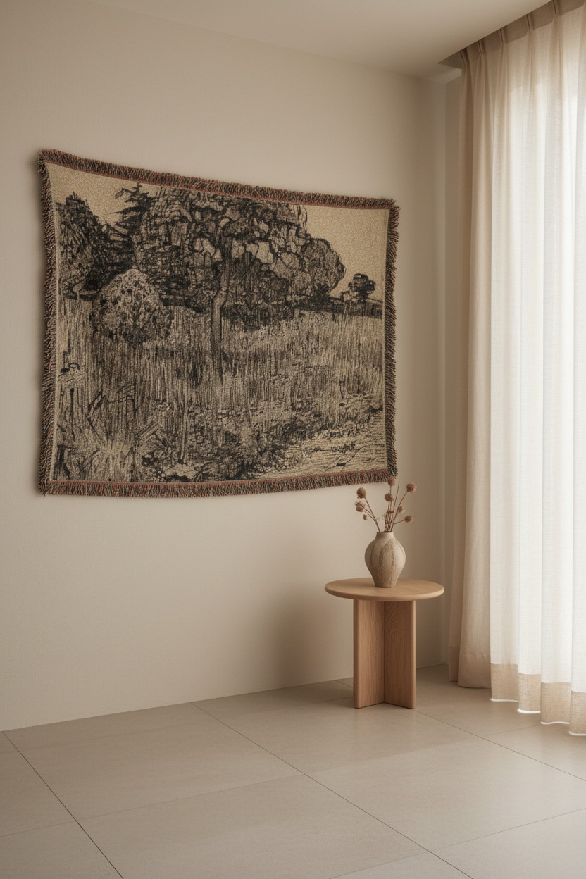 Weeping Tree — Van Gogh Tapestry Blanket