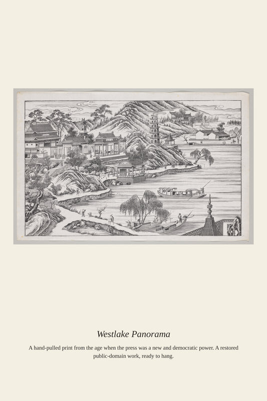 Westlake Panorama - Antique Map Print