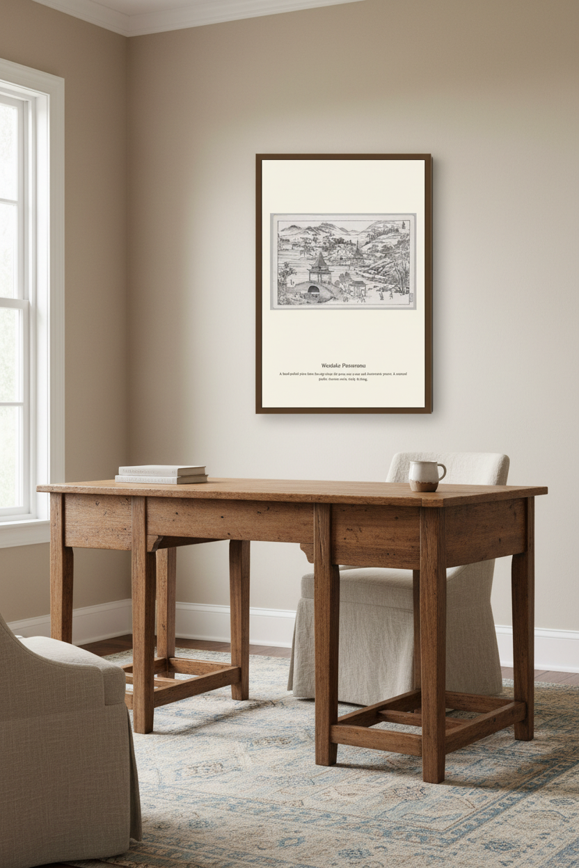 Westlake Panorama (2) — Antique Map Print