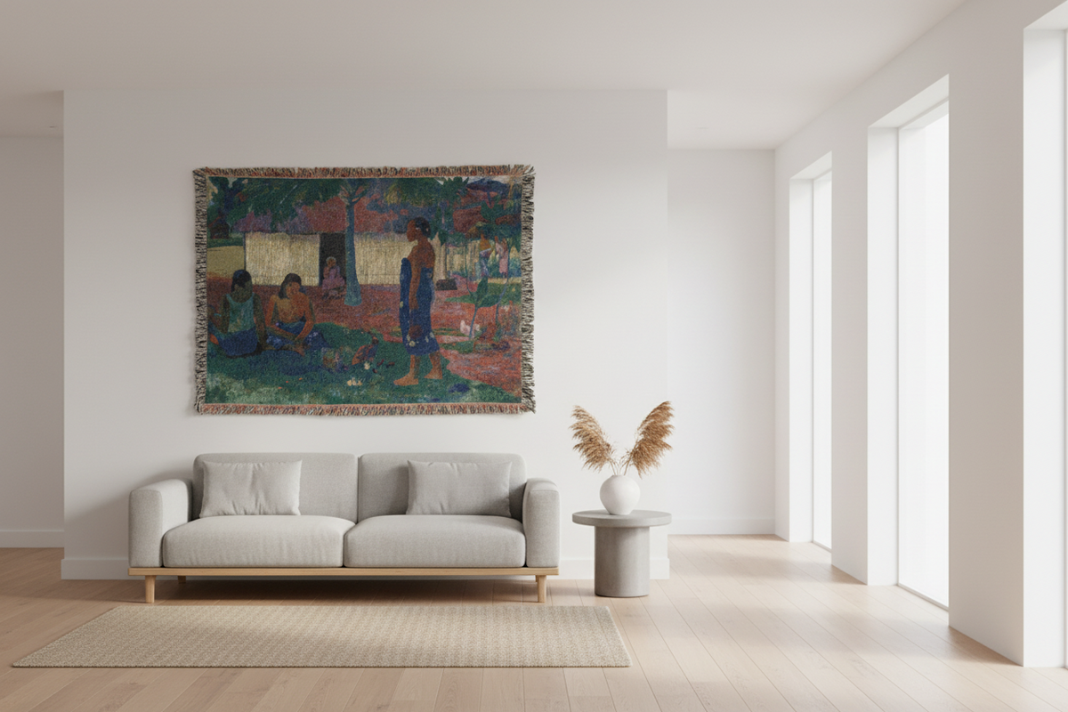 Why Are You Angry? — Gauguin Tapestry Blanket