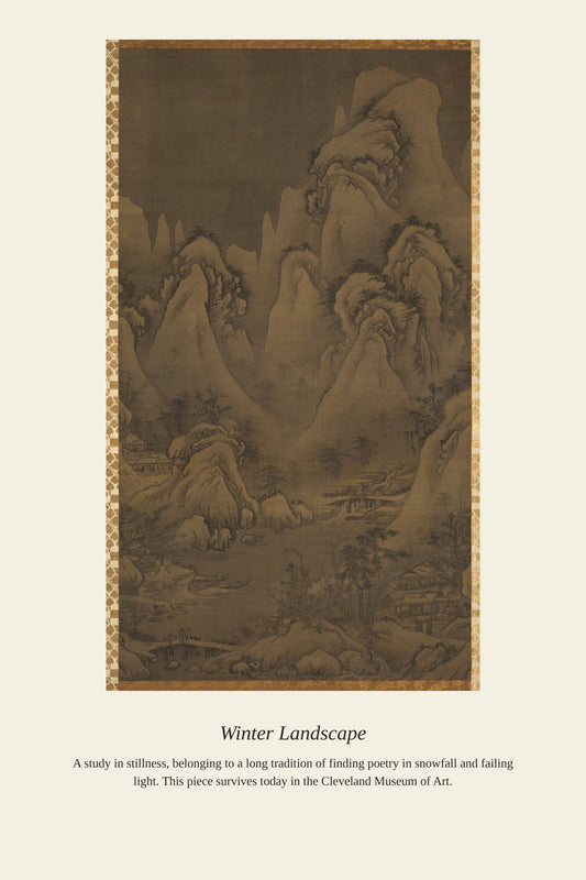 Winter Landscape - Antique Landscape Print