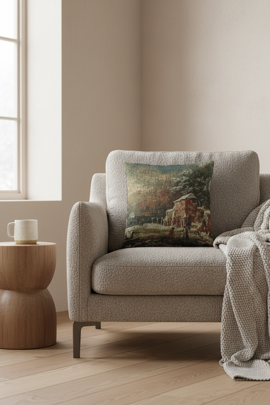 Winter Landscape — Ruisdael Pillow