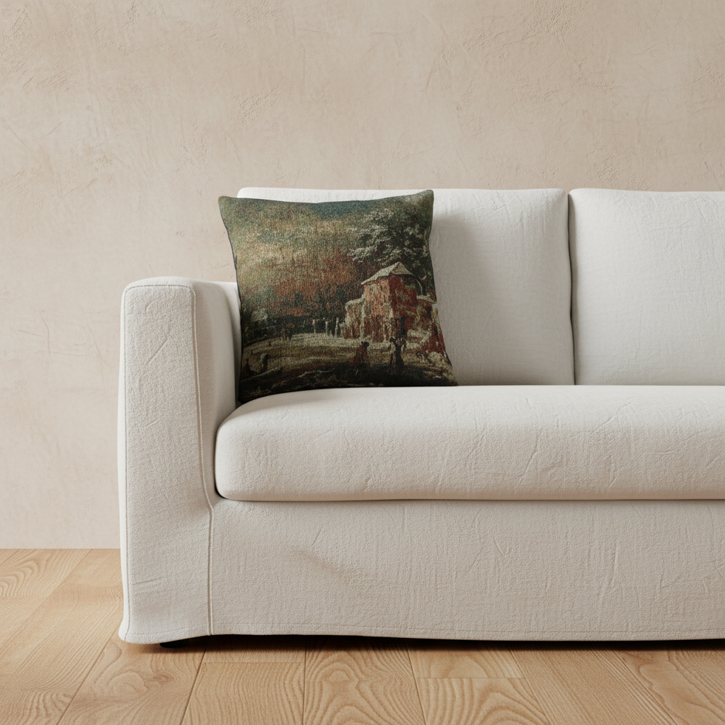 Winter Landscape — Ruisdael Pillow