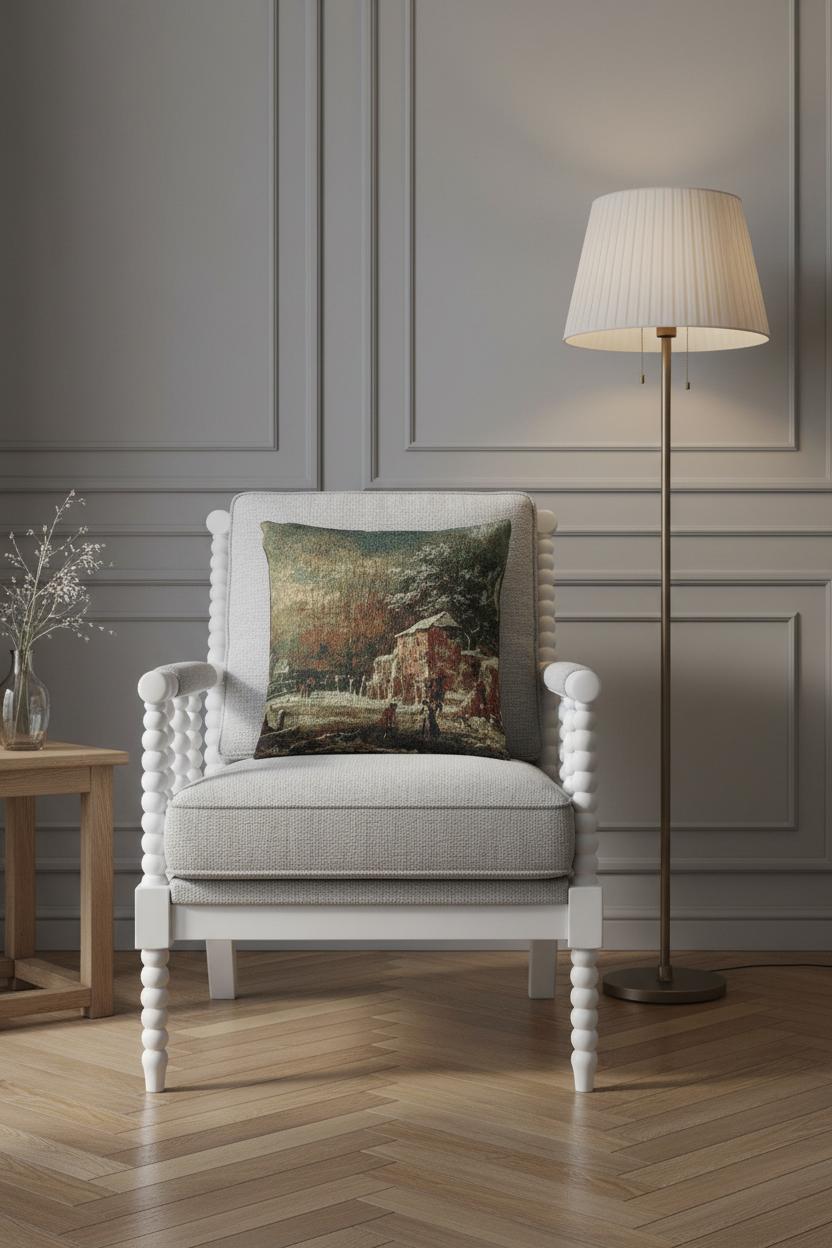 Winter Landscape — Ruisdael Pillow