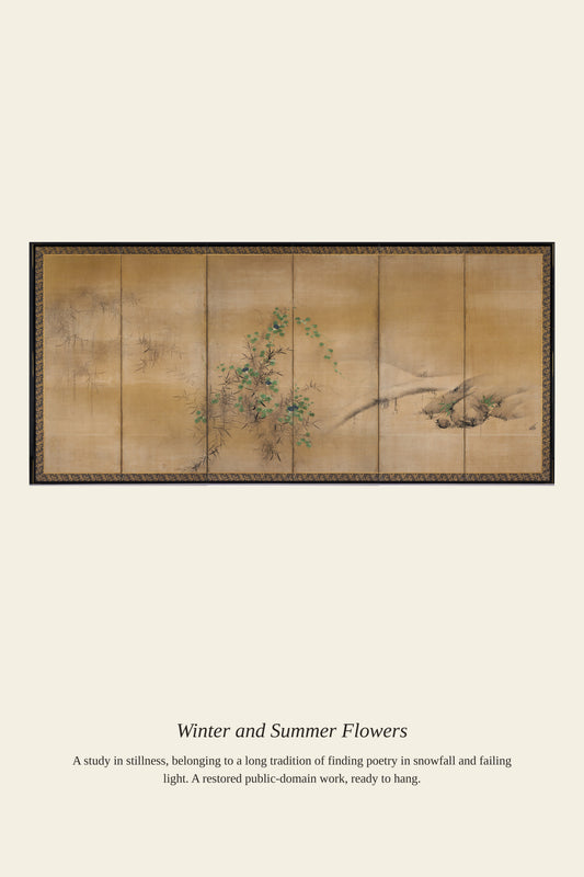 Winter and Summer Flowers (3) - Antique Botanical Print