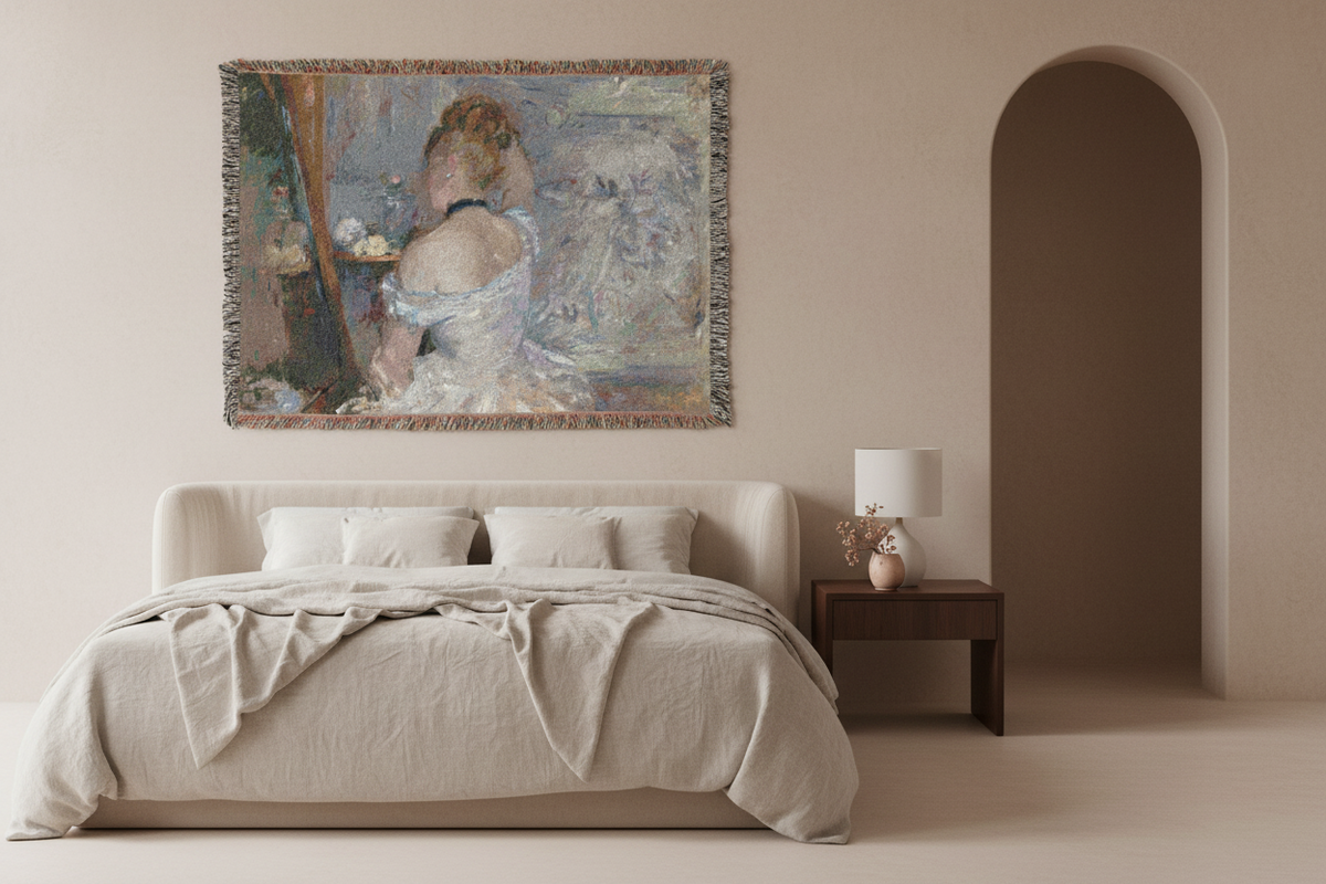 Woman at Her Toilette — Morisot Tapestry Blanket
