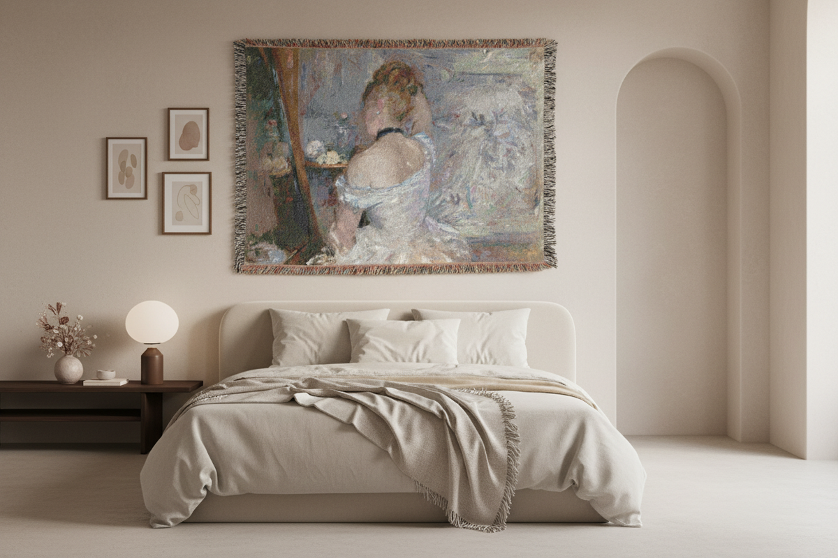 Woman at Her Toilette — Morisot Tapestry Blanket