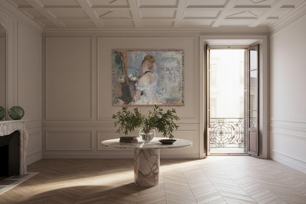 Woman at Her Toilette — Morisot Tapestry Blanket