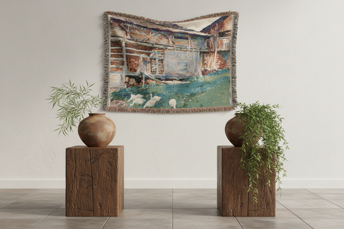 Woodsheds, Tyrol — Sargent Tapestry Blanket
