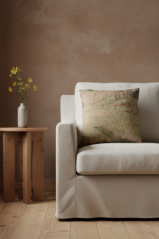 Zhao Mengfu Writing the Heart Sutra Pillow