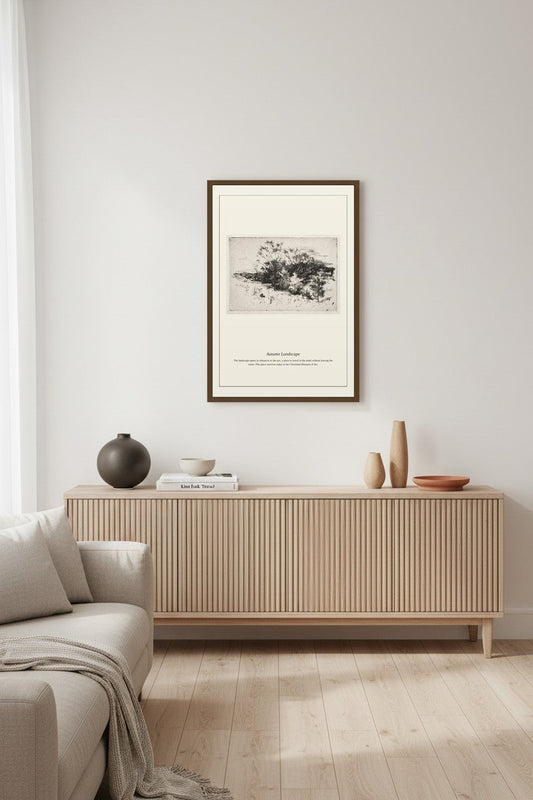Autumn Landscape — Antique Landscape Print