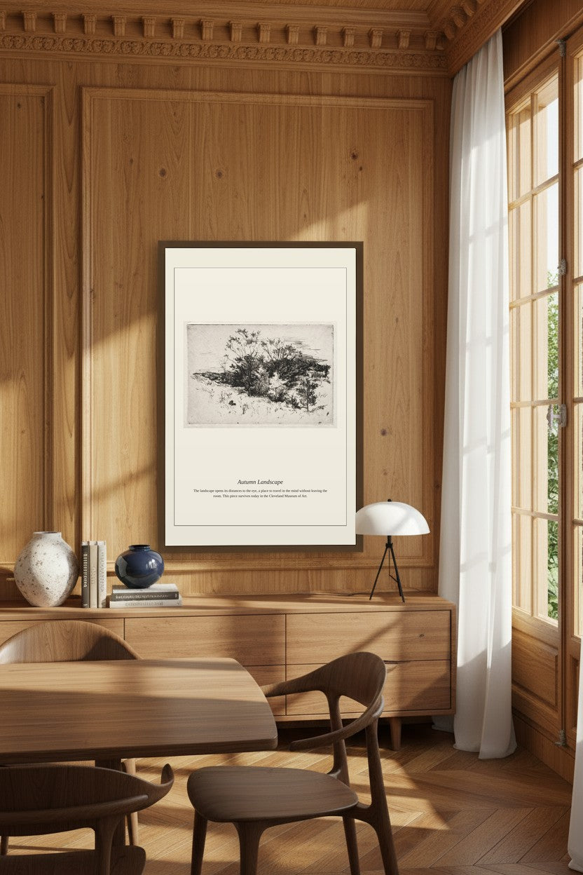 Autumn Landscape — Antique Landscape Print