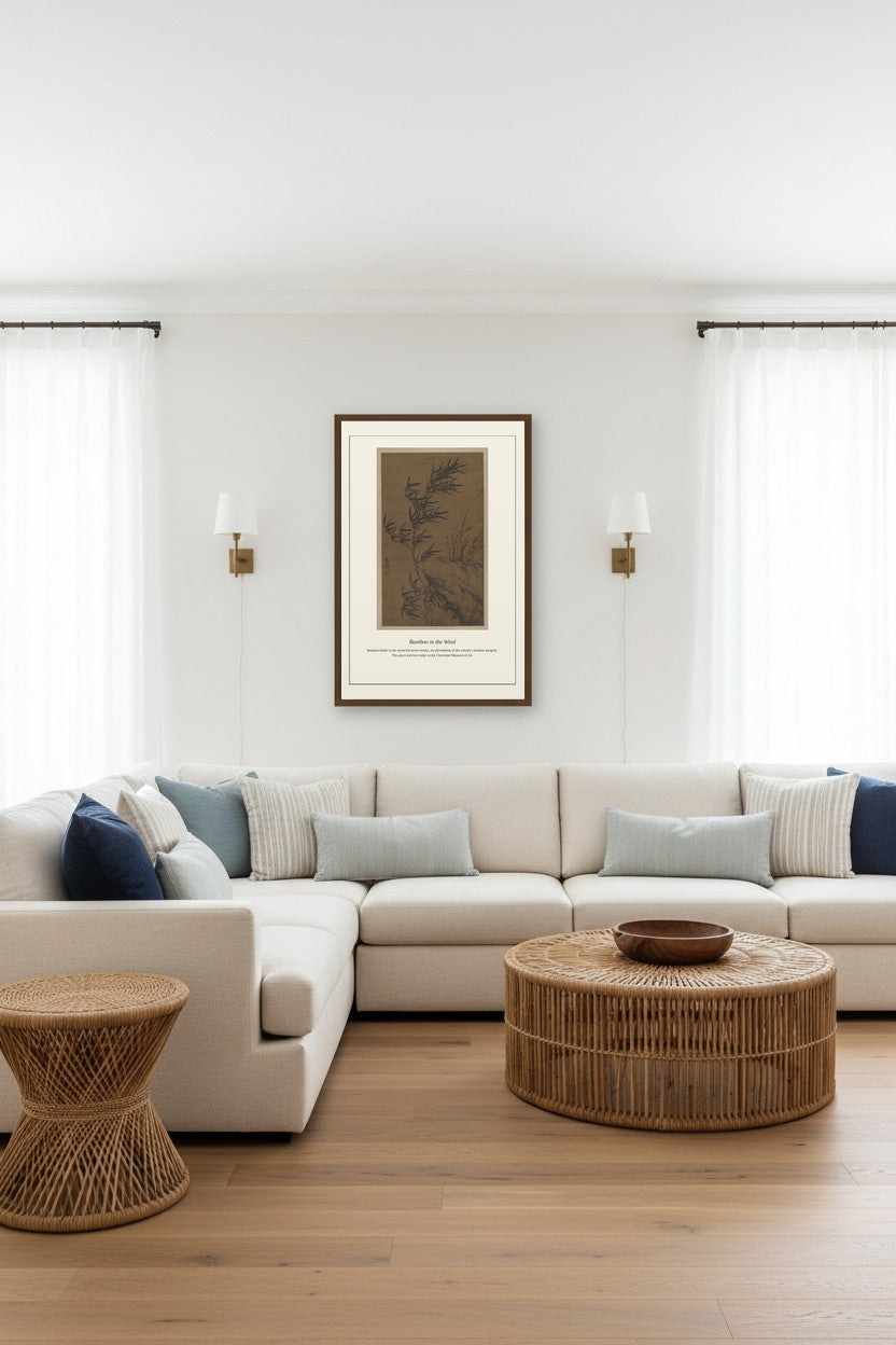 Bamboo in the Wind — Antique Botanical Print