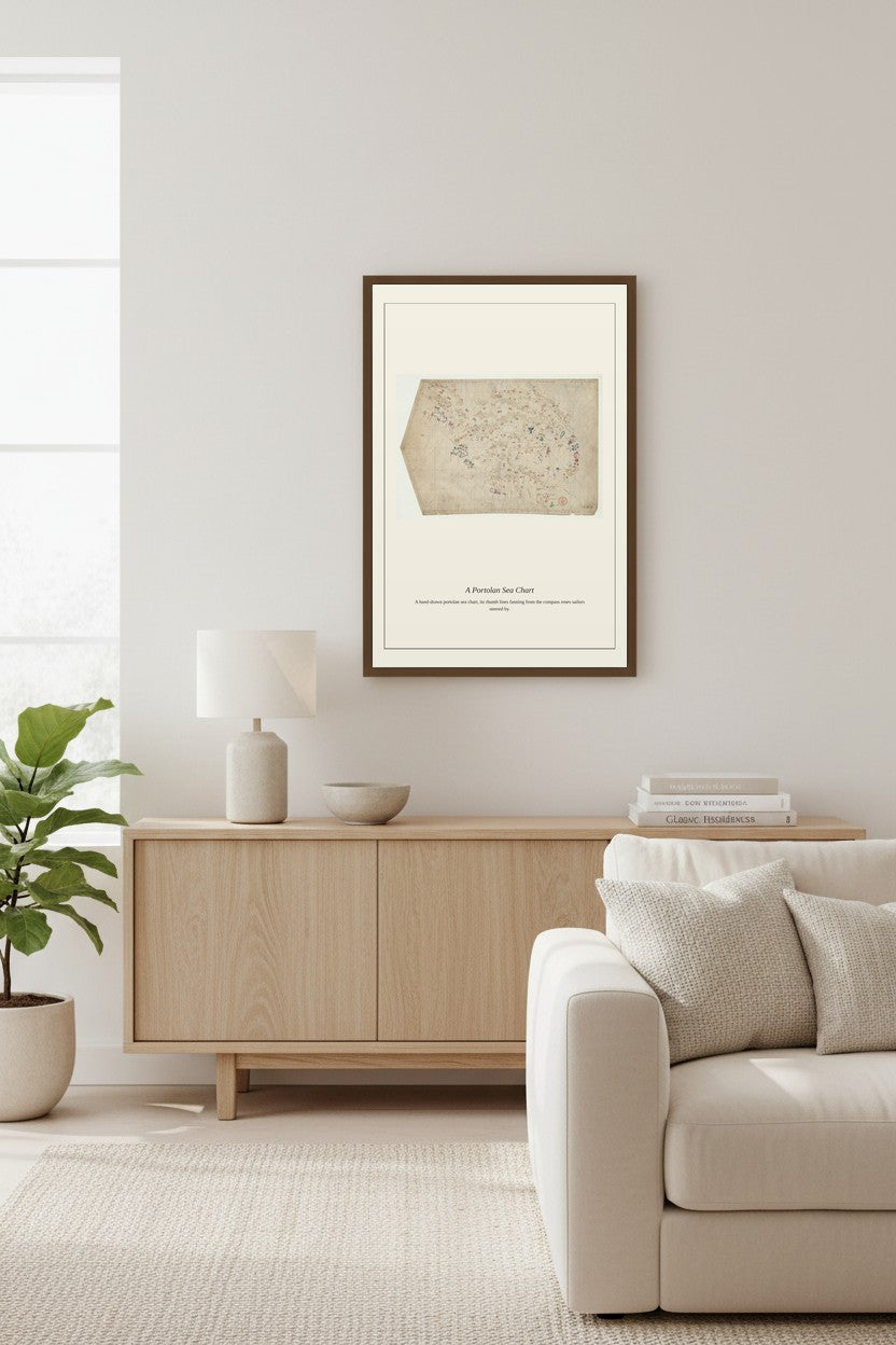 Map of the Central Mediterranean — Antique Art Print