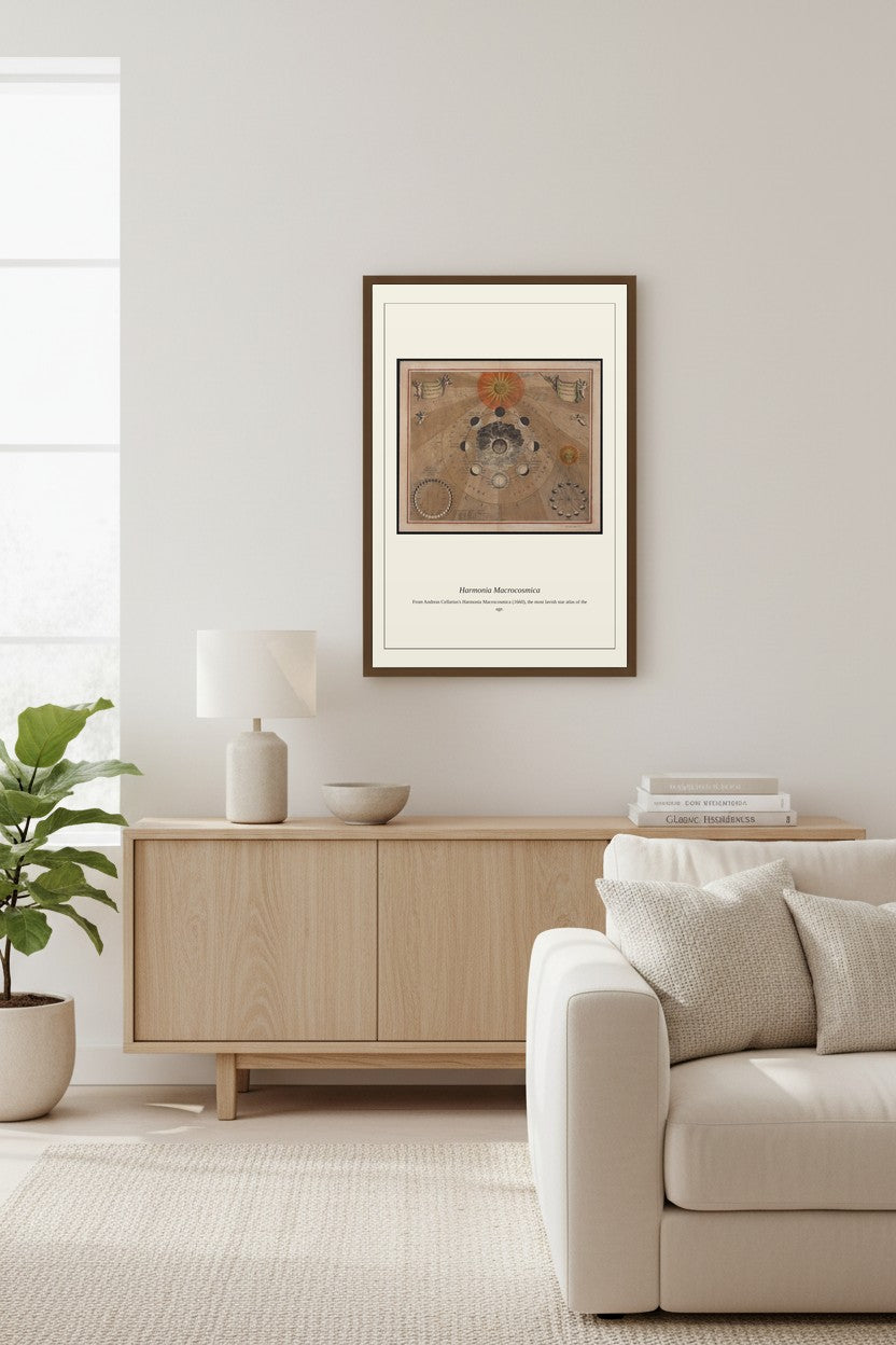 Cellarius Celestial Chart (12) — Antique Celestial Print