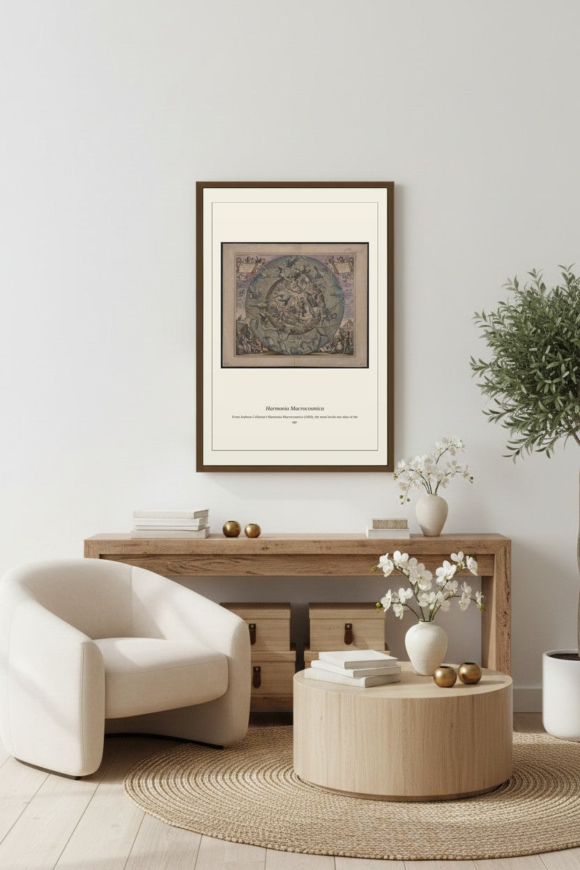 Cellarius Celestial Chart (18) — Antique Celestial Print