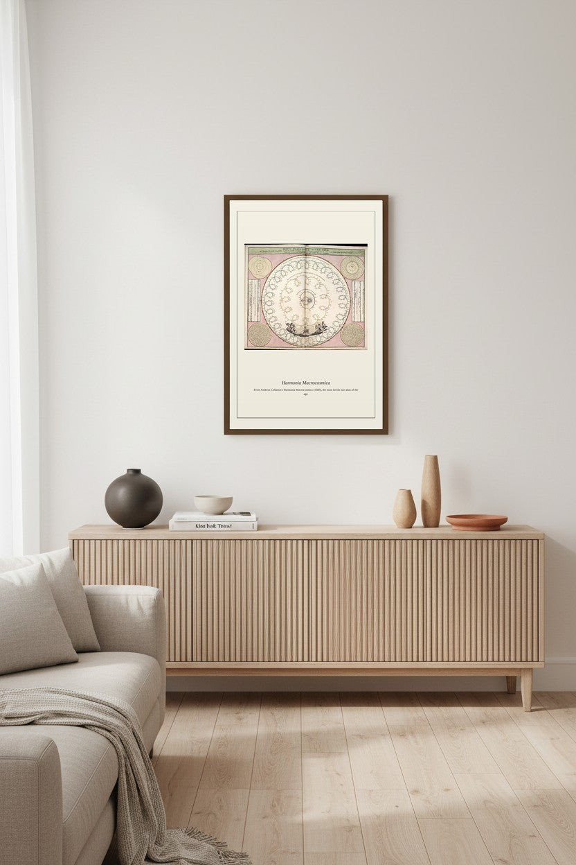 Cellarius Celestial Chart (2) — Antique Celestial Print