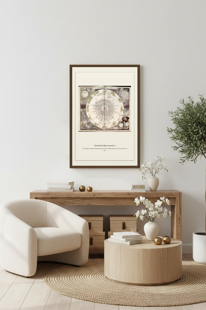 Cellarius Celestial Chart (5) — Antique Celestial Print
