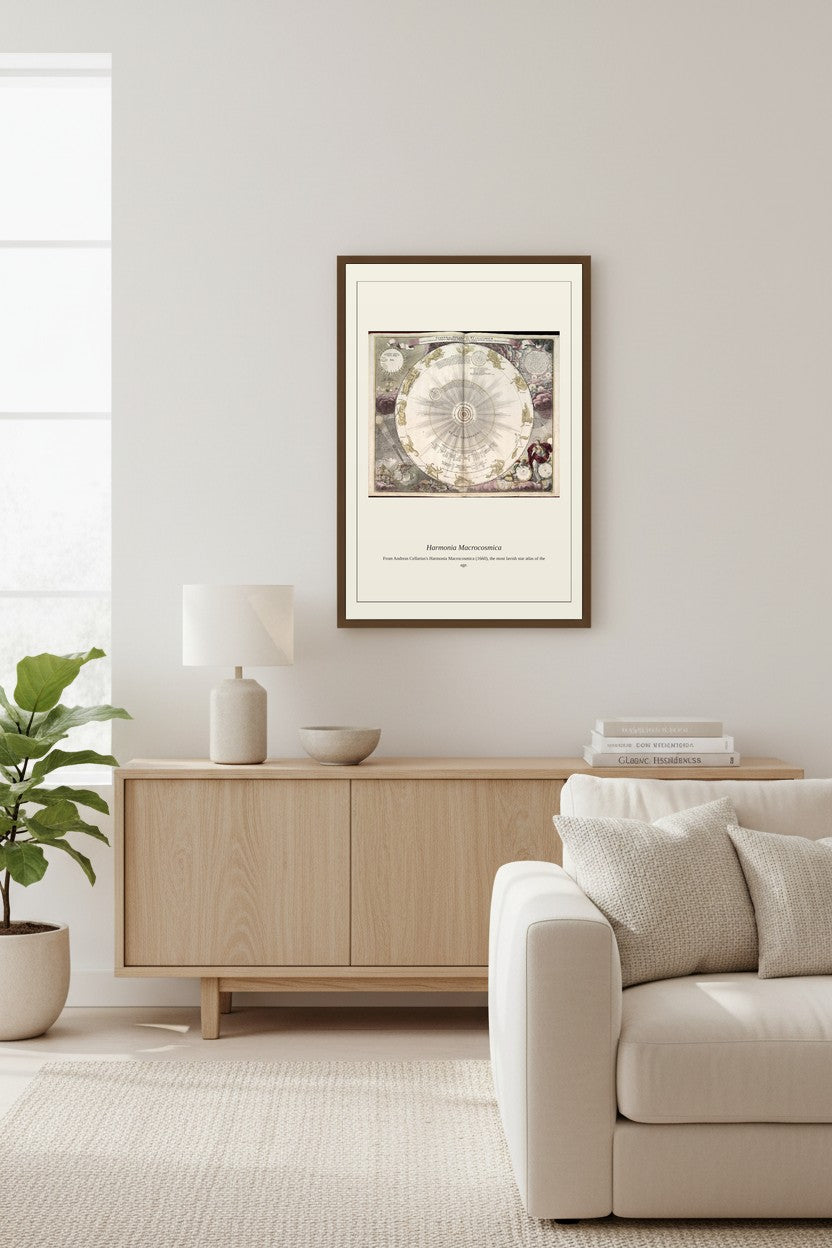 Cellarius Celestial Chart (5) — Antique Celestial Print