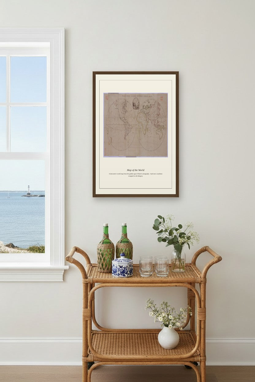 Chart of the Atlantic Ocean (3) — Antique Nautical Chart Print