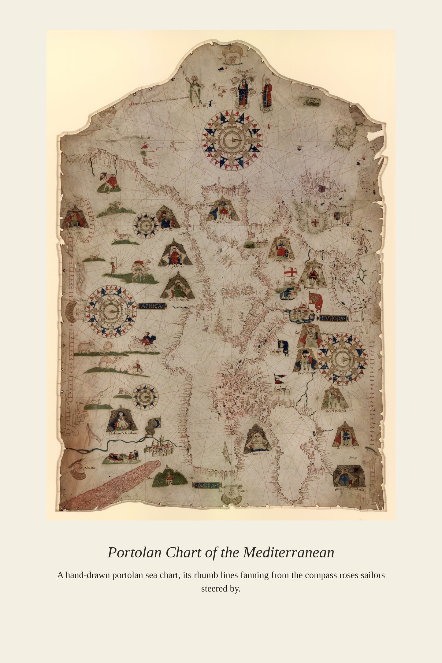 Chart of the Mediterranean, Black Sea — a restored antique nautical chart print