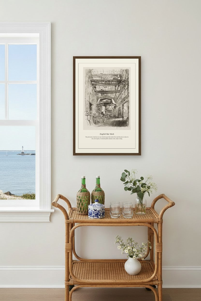 English War Work (3) — Antique Historical Print