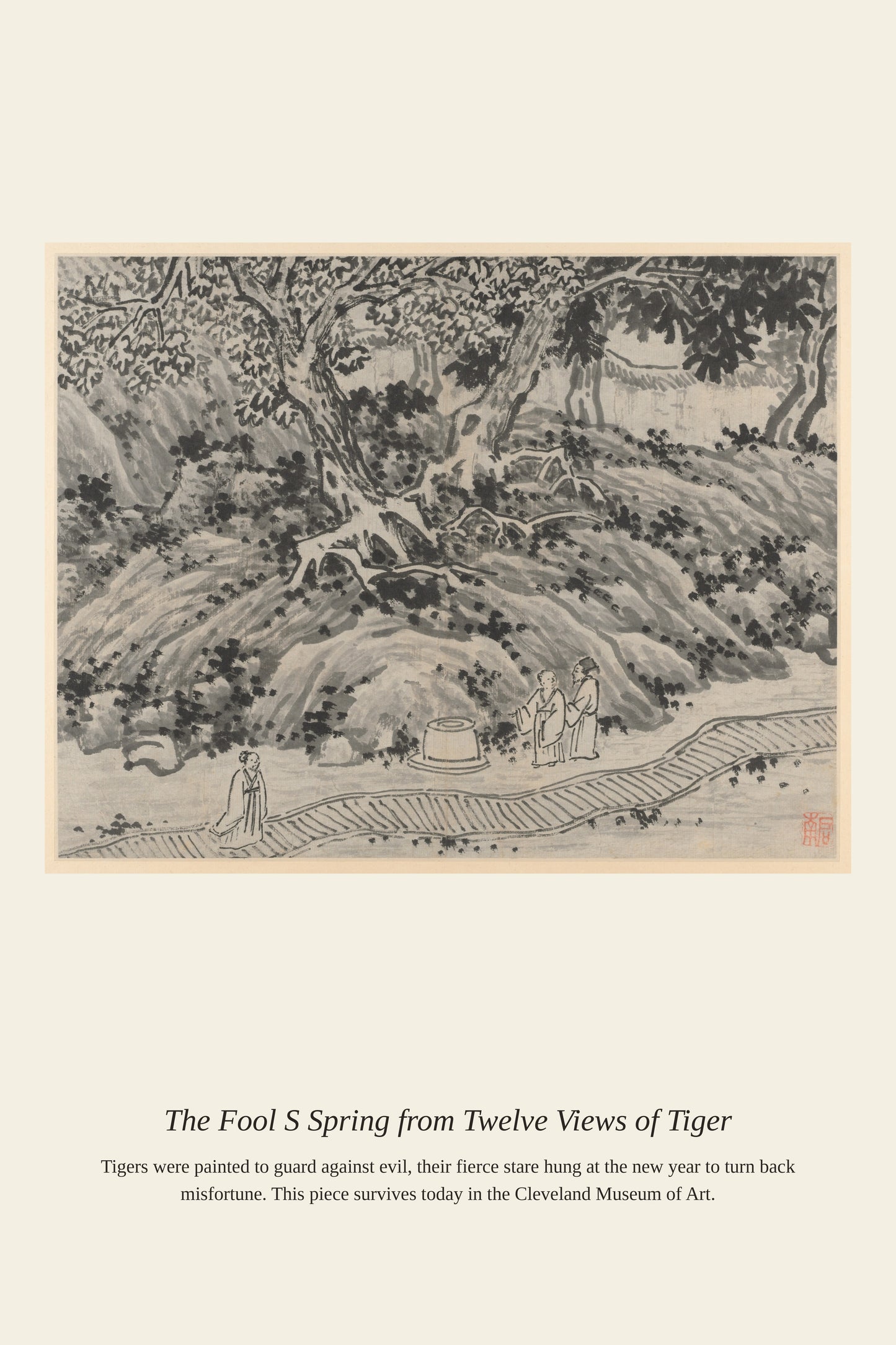 The Fool's Spring from Twelve Views — a restored antique natural history print