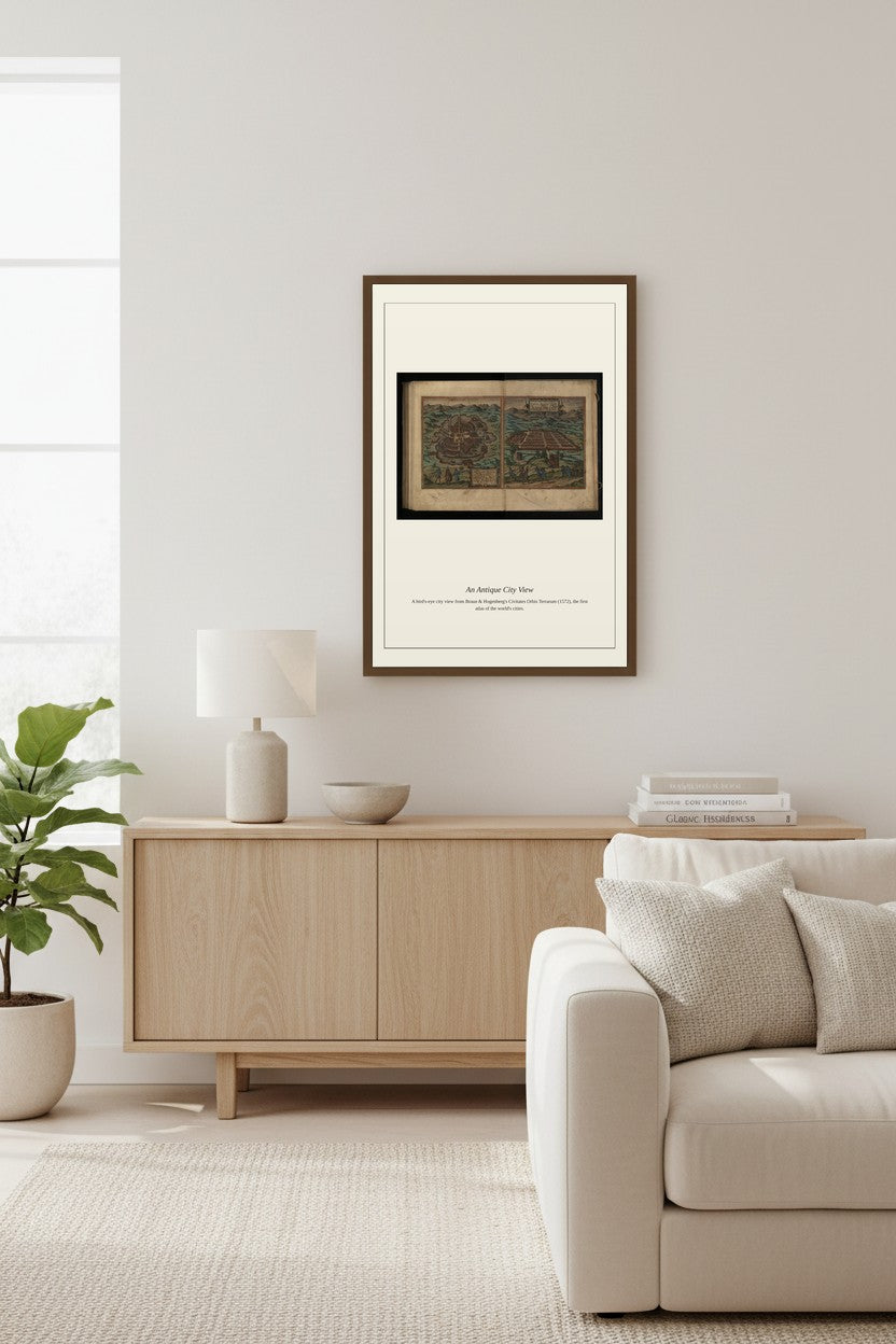 Mexico — Frans Hogenberg Antique City Map Print