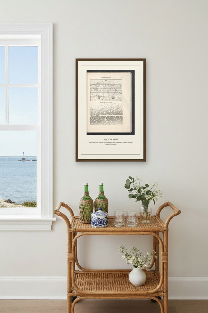 Geography as a Science — Antique Art Print