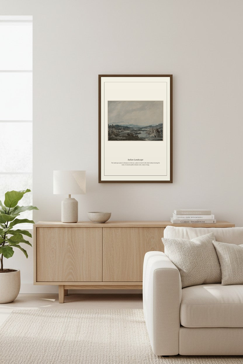 Italian Landscape — Antique Landscape Print