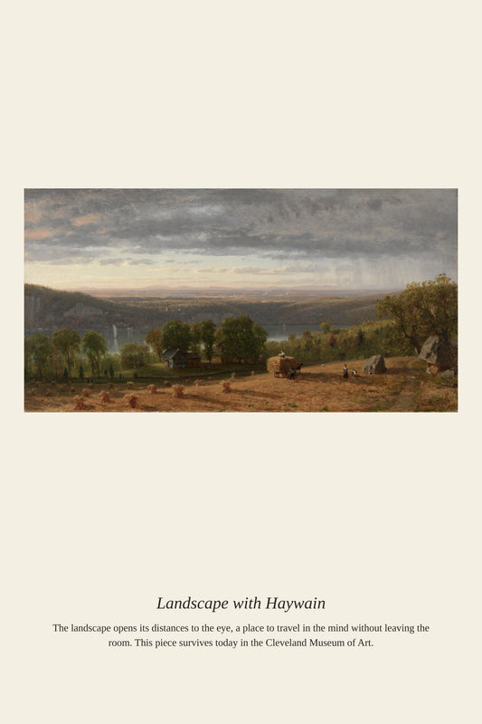 Landscape with Haywain — a restored antique landscape print