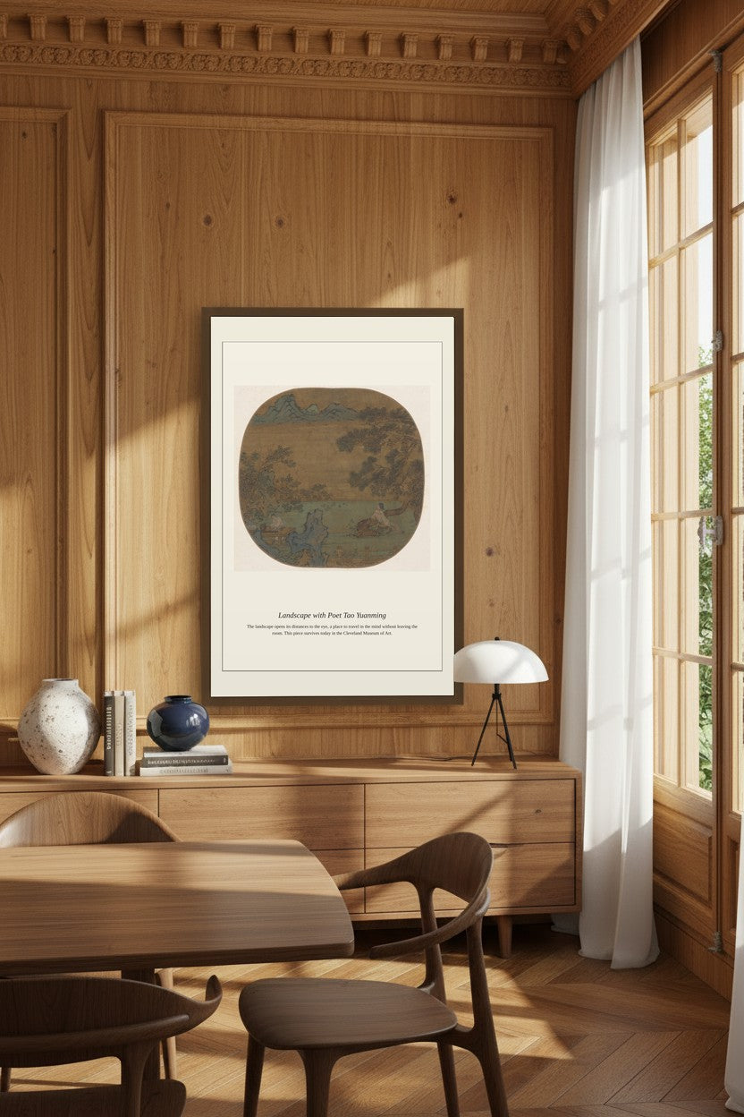 Landscape with Poet Tao Yuanming — Antique Landscape Print