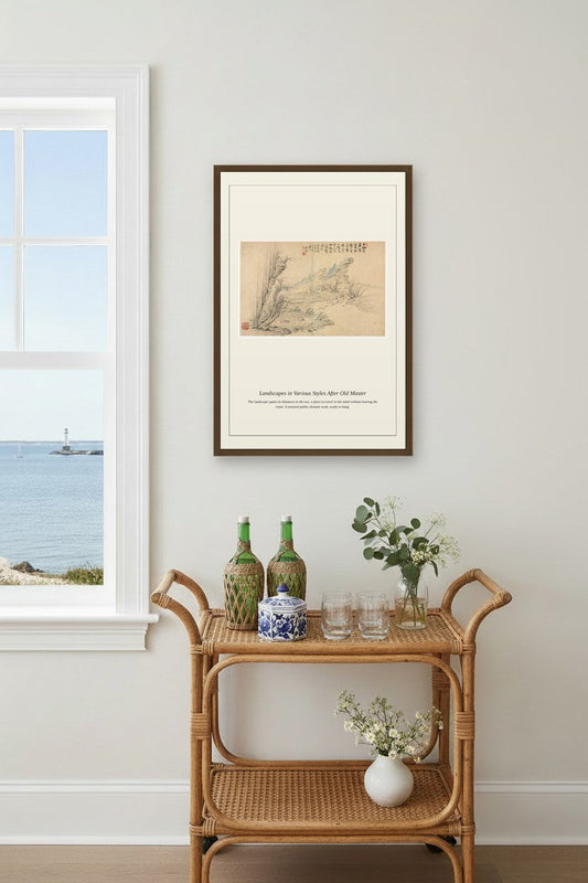 Landscapes in Various Styles After Old (4) — Antique Landscape Print