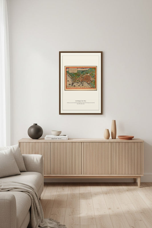 Naples — Antique City Map Print