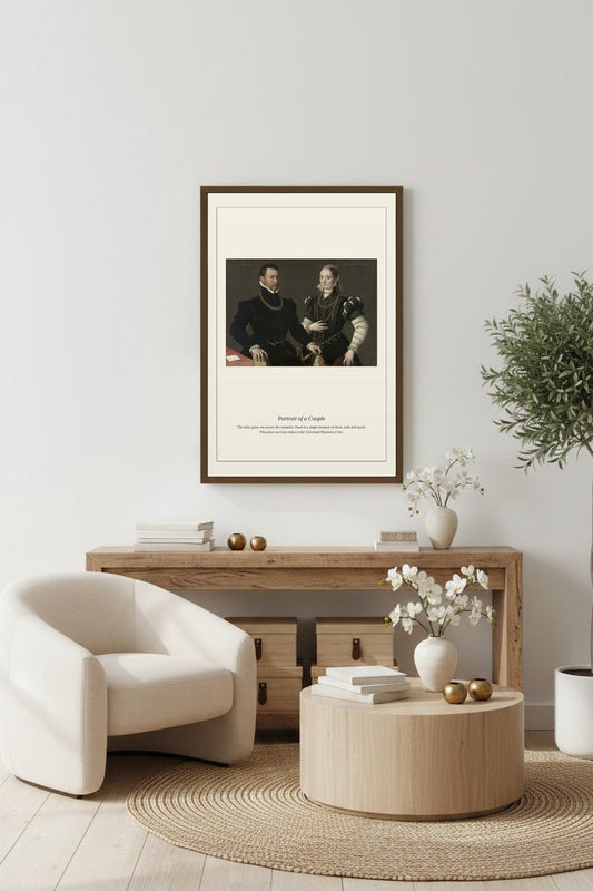 Portrait of a Couple — Antique Portrait Print