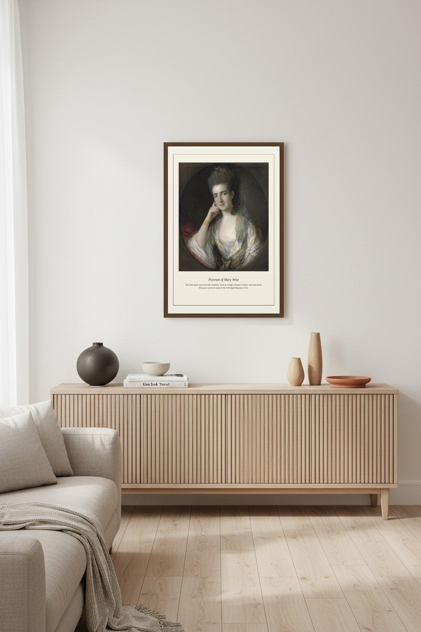 Portrait of Mary Wise — Antique Portrait Print