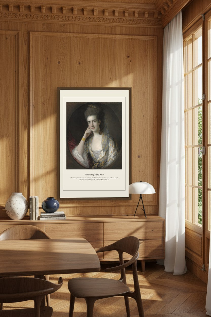 Portrait of Mary Wise — Antique Portrait Print