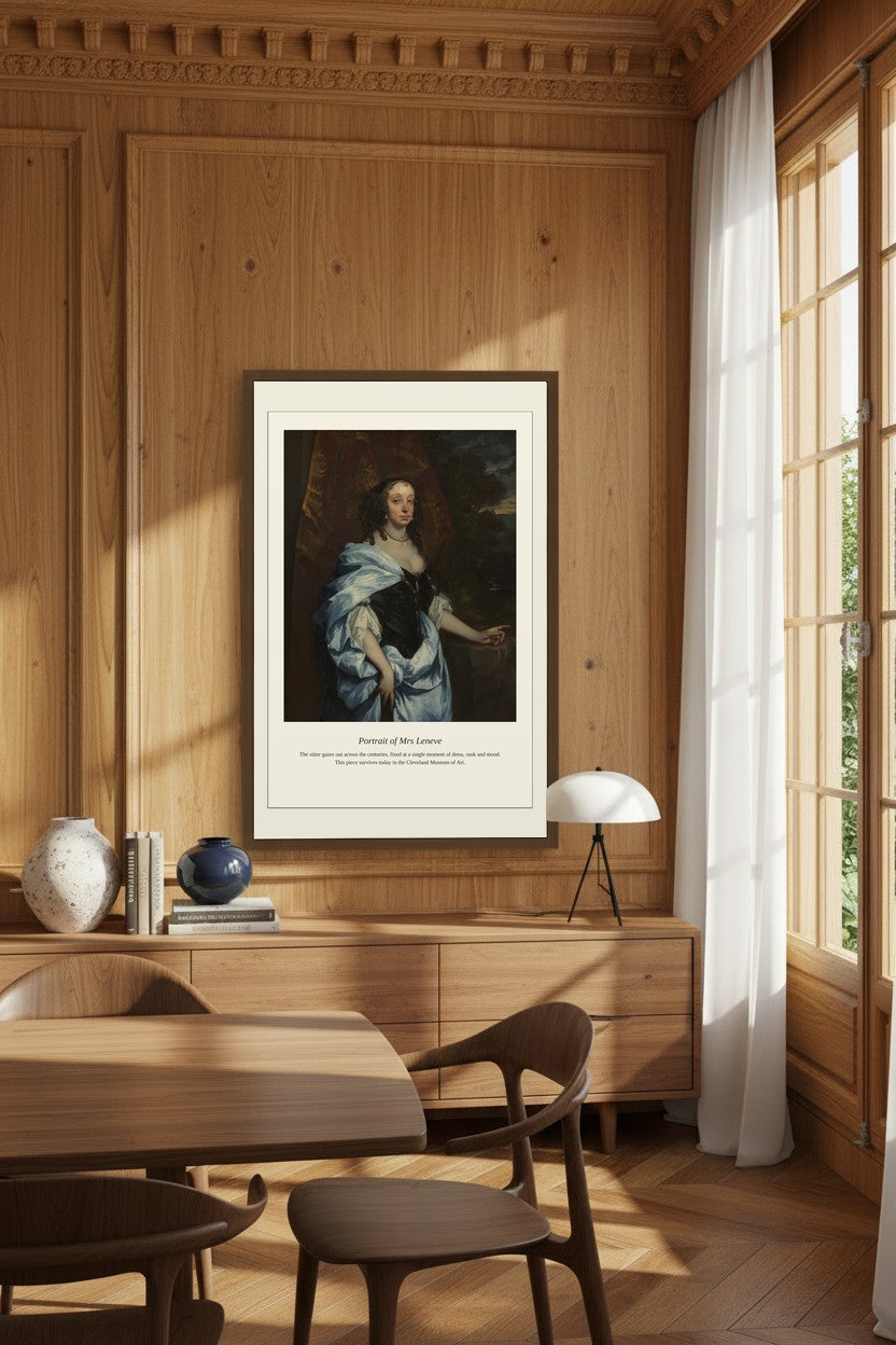 Portrait of Mrs Leneve — Antique Portrait Print