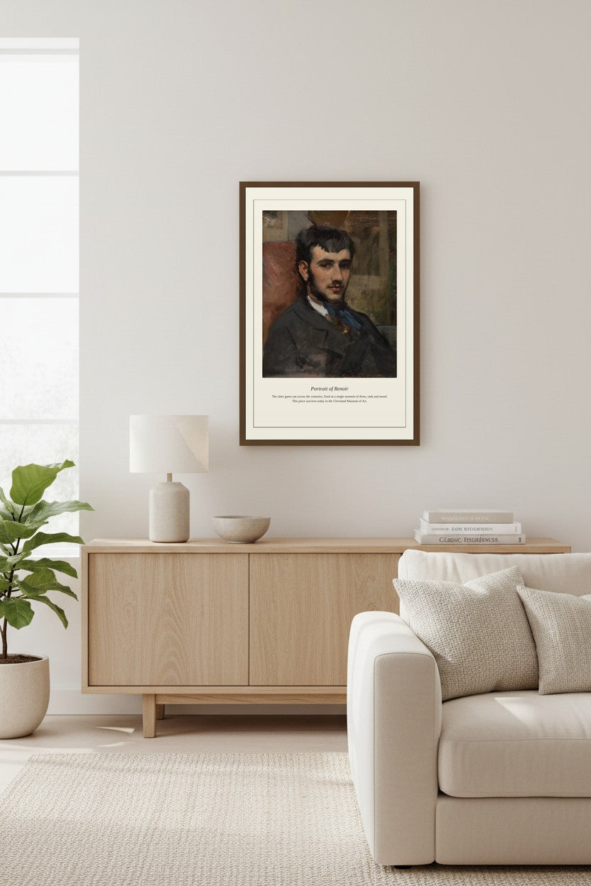 Portrait of Renoir — Antique Portrait Print