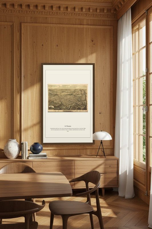 St Thomas — Antique Map Print