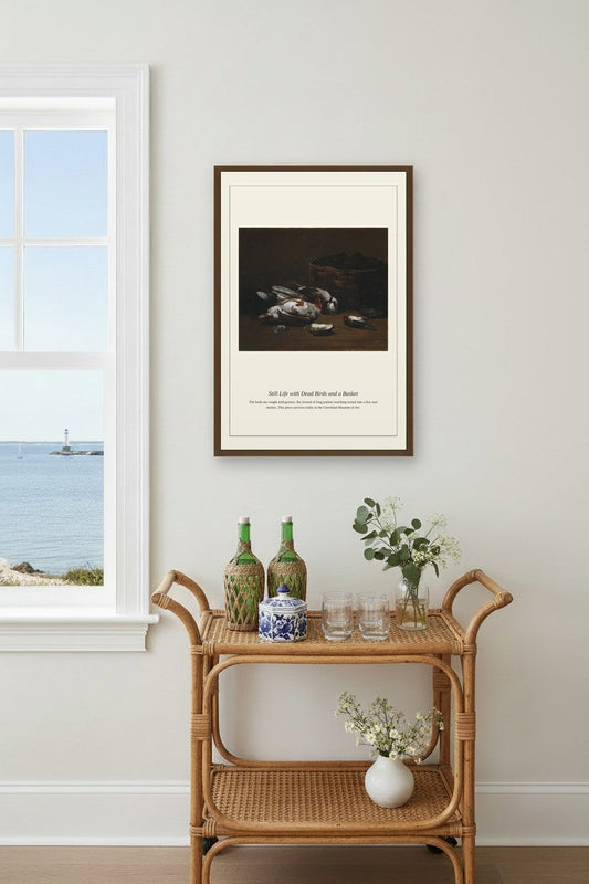 Still Life with Dead Birds — Antique Natural History Print