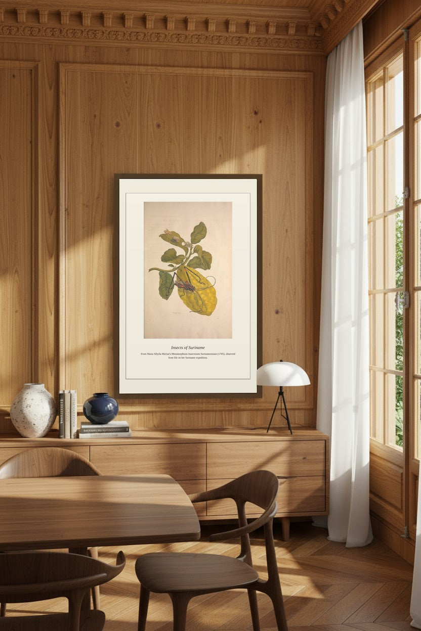 Surinam Insects and Plants (9) — Antique Botanical Print
