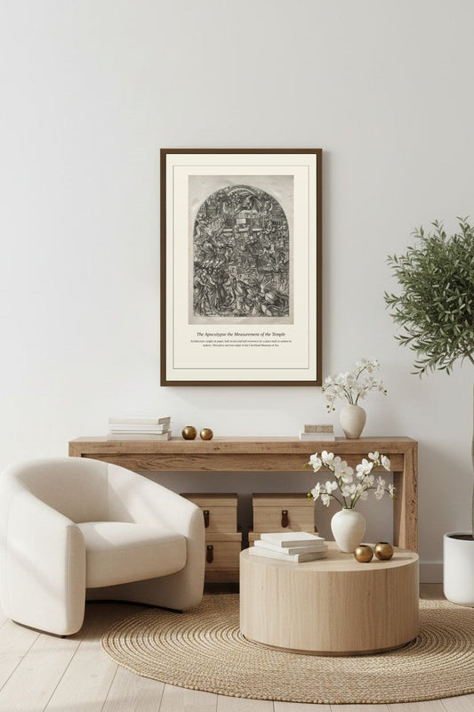 The Apocalypse the Measurement — Antique Architectural Print