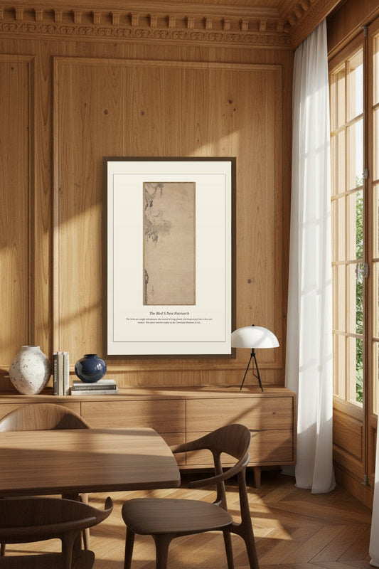 The Bird's Nest Patriarch — Antique Natural History Print