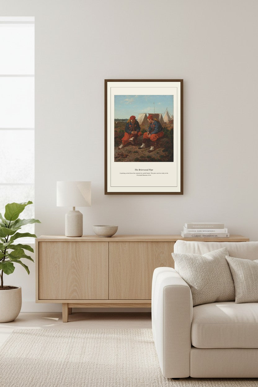 The Brierwood Pipe — Antique Asian Art Print
